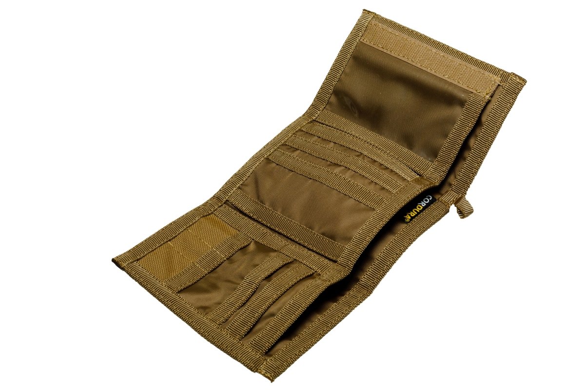 Chameleon Tactical Trifold Wallet – Coyote - Leather Wallet for Men | Chameleon Wallets