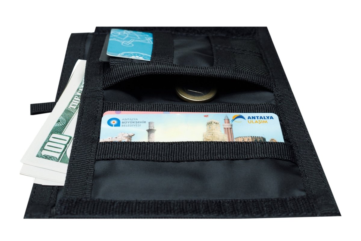 Chameleon Tactical Bifold Wallet - Black - Leather Wallet for Men | Chameleon Wallets