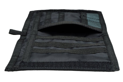 Chameleon Velcro Bifold Mens Wallet - Military Tactical Men Wallet - Canvas Thin Front Pocket Travel Bi - Fold Wallet - Best Nylon Travel Pouch - Grey - Leather Wallet for Men | Chameleon Wallets
