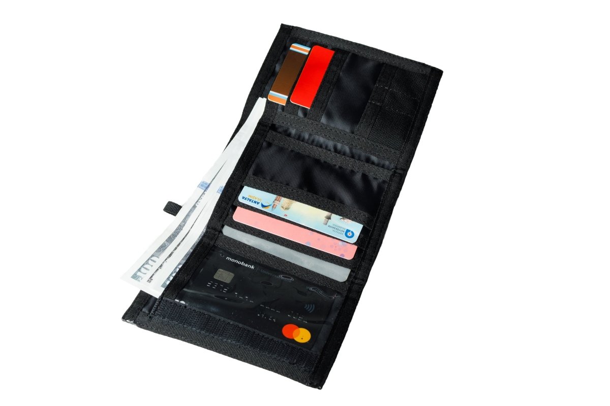 Chameleon Tactical Trifold Wallet - Black - Leather Wallet for Men | Chameleon Wallets