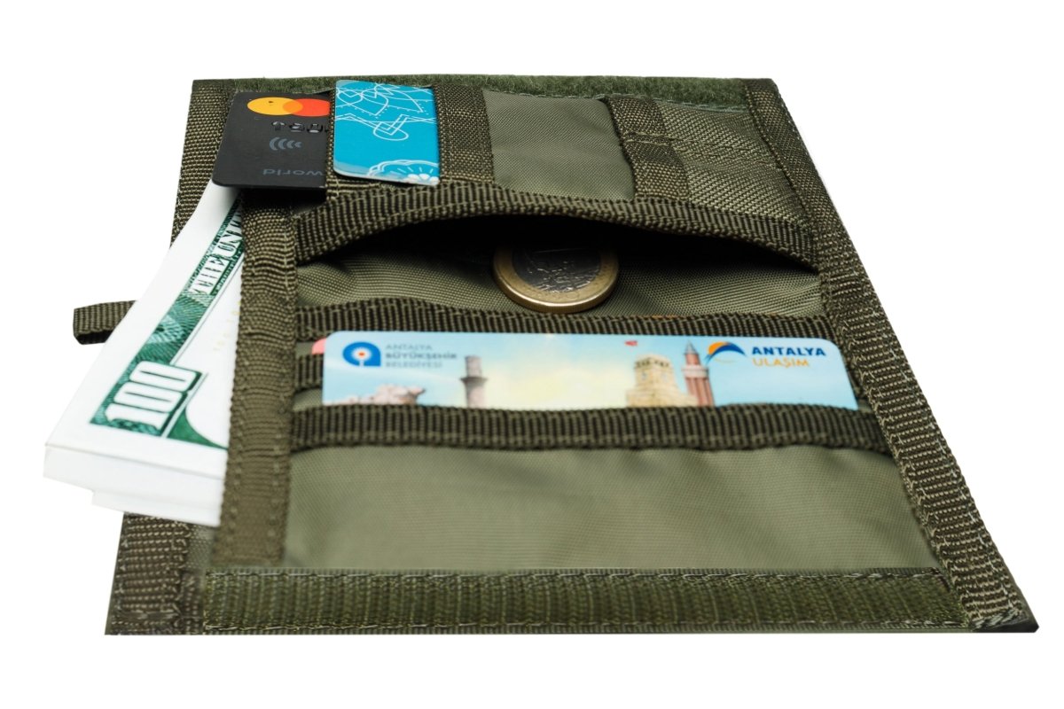 Chameleon Tactical Bifold Wallet - Olive - Leather Wallet for Men | Chameleon Wallets