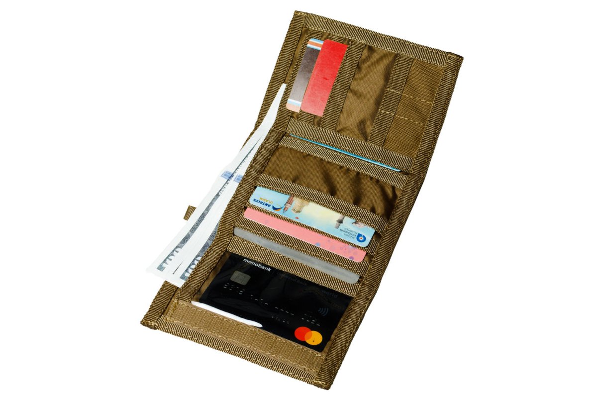 Chameleon Tactical Trifold Wallet – Coyote - Leather Wallet for Men | Chameleon Wallets