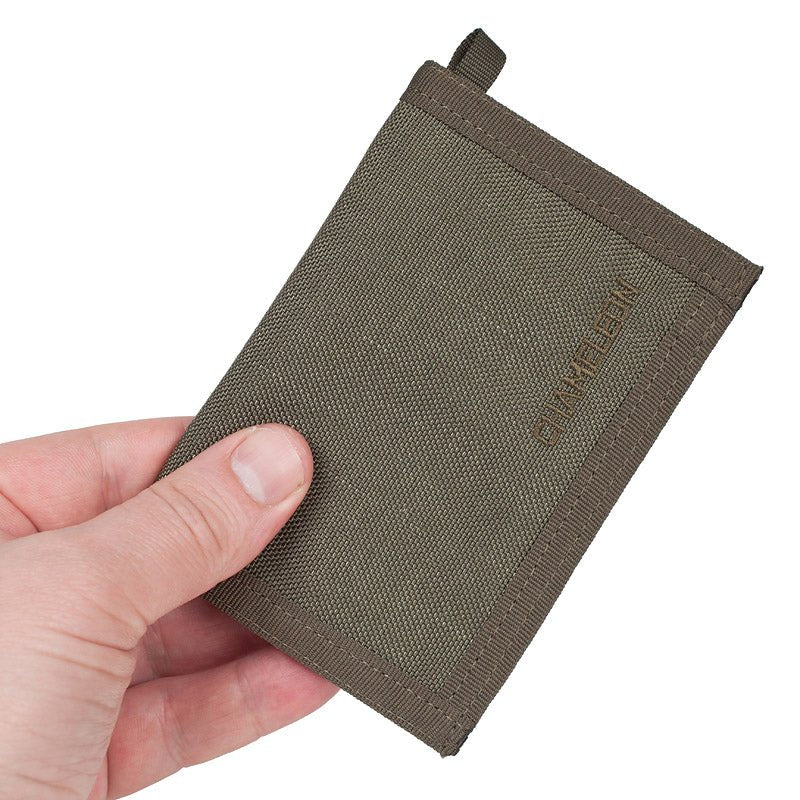 Chameleon Velcro Bifold Mens Wallet - Military Tactical Men Wallet - Canvas Thin Front Pocket Travel Bi - Fold Wallet - Best Nylon Travel Pouch - Olive - Leather Wallet for Men | Chameleon Wallets