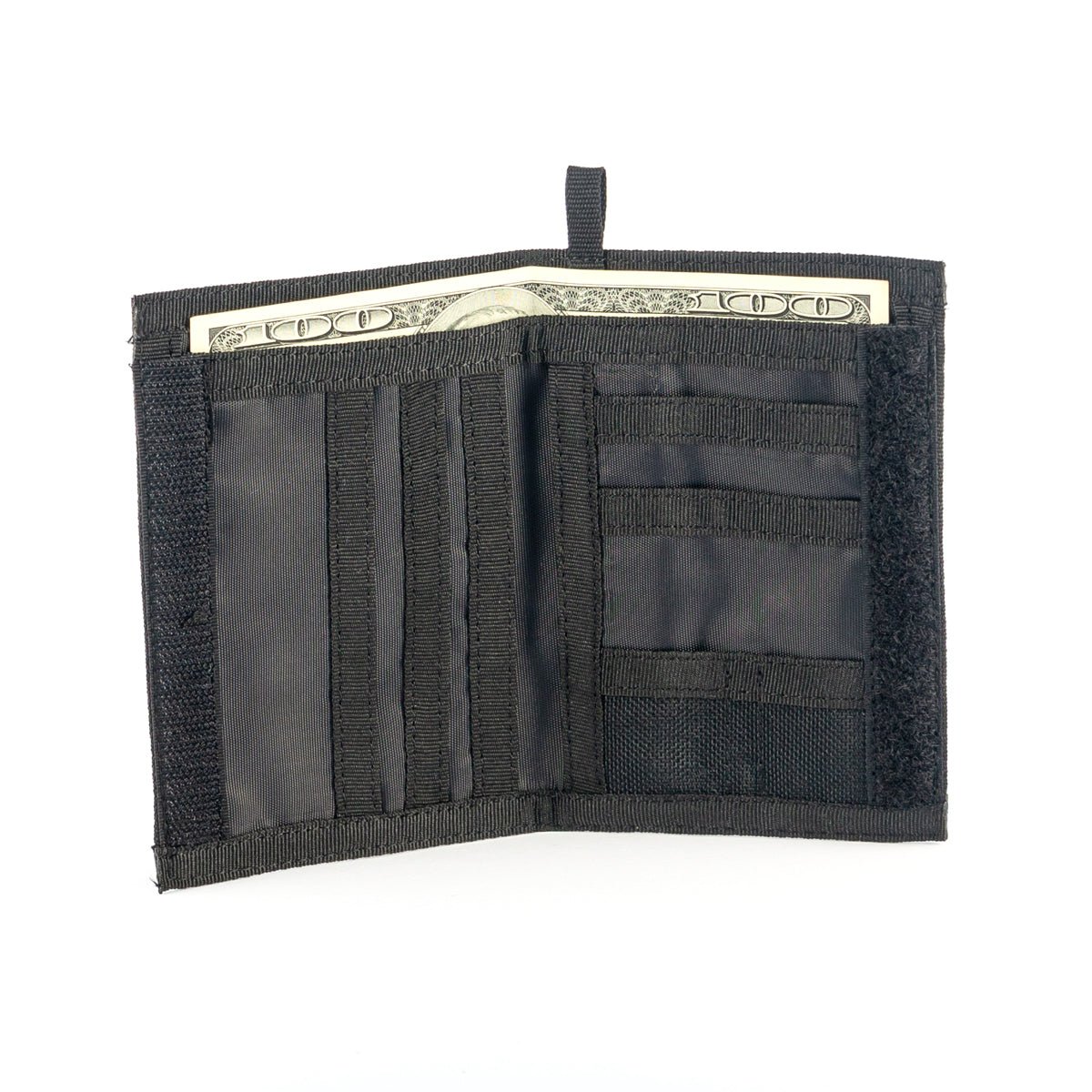 Chameleon Velcro Bifold Mens Wallet - Military Tactical Men Wallet - Canvas Thin Front Pocket Travel Bi - Fold Wallet - Best Nylon Travel Pouch - Leather Wallet for Men | Chameleon Wallets