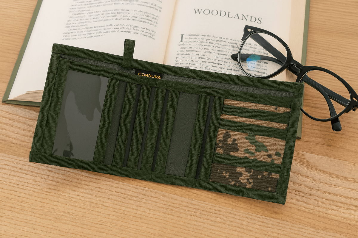 Chameleon Trifold Tactical Wallet – WoodLand - Leather Wallet for Men | Chameleon Wallets