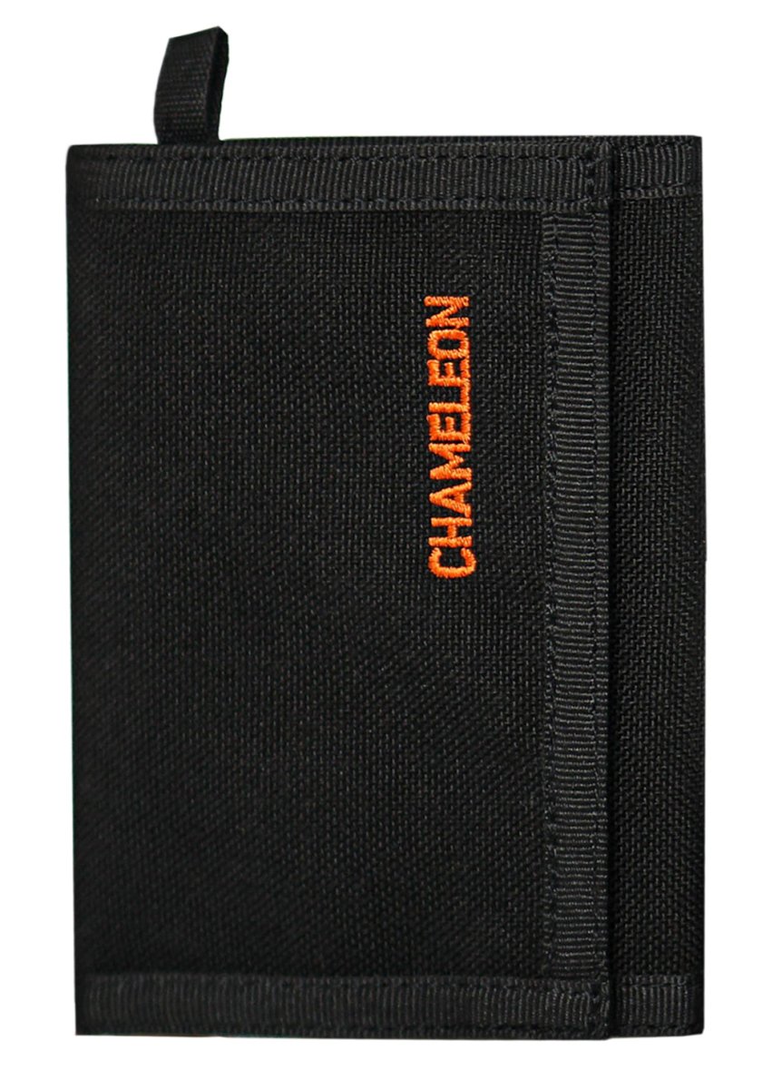 Chameleon Tactical Trifold Wallet – Military - Grade Nylon, Slim Front Pocket Design, ID & Coin Holder, Water - Resistant Gear for Men - Black - Leather Wallet for Men | Chameleon Wallets