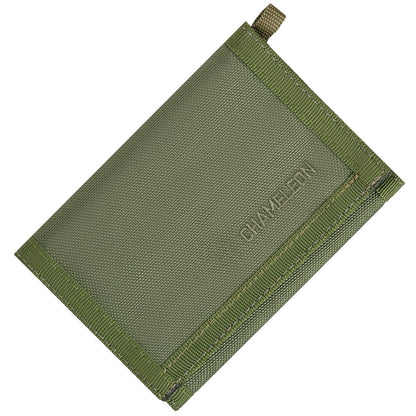 Chameleon Tactical Trifold Wallet - Grass - Leather Wallet for Men | Chameleon Wallets